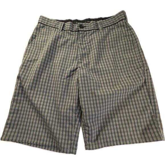 Travis Mathew Other - Travis Mathew Chino Shorts Mens 34 Gray Plaid Stretch Golf Casual